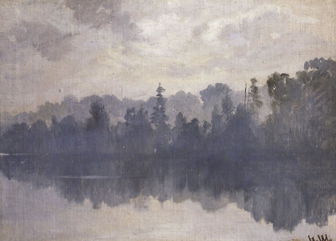 Иван Иванович Шишкин. "Крестовский остров в тумане". 1889-1890-е.
